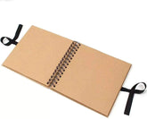 18th Birthday Brown Scrapbook, Guest Book Or Photo Album Balloon Design Gold Script